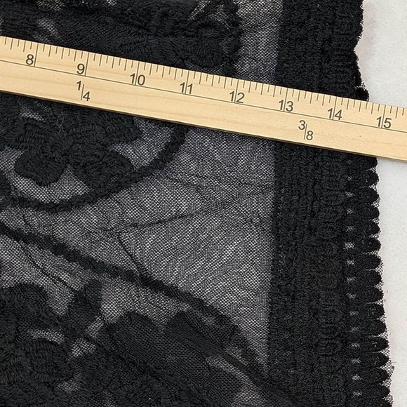 Rue21 Open Lace Duster Kimono Womens OSFA Black Whimsigoth Dark‎ Fairy Boho-Chic - Picture 9 of 10